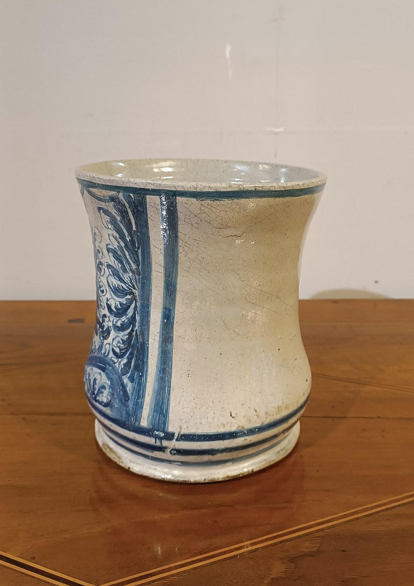 ALBARELLO IN MAIOLICA XVII SECOLO -photo-3