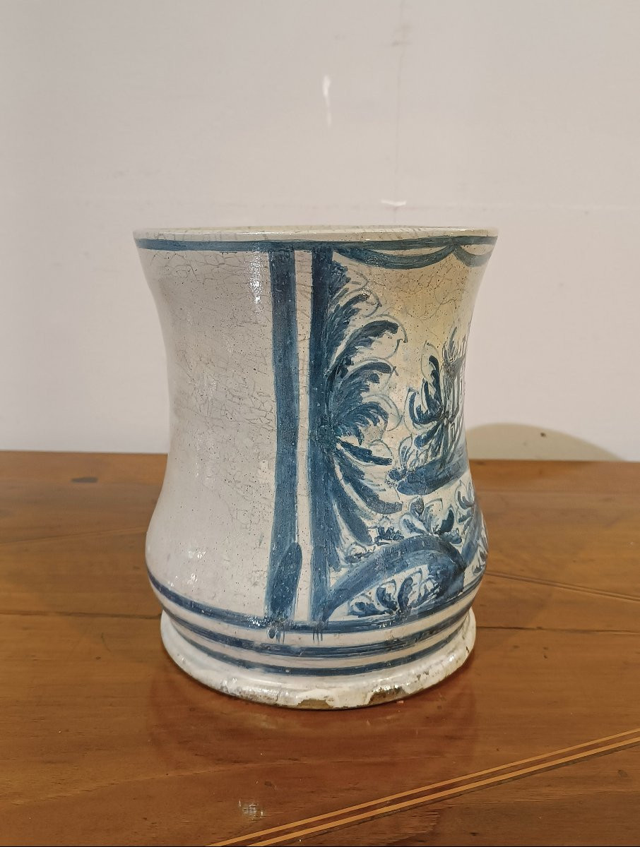 ALBARELLO IN MAIOLICA XVII SECOLO -photo-4