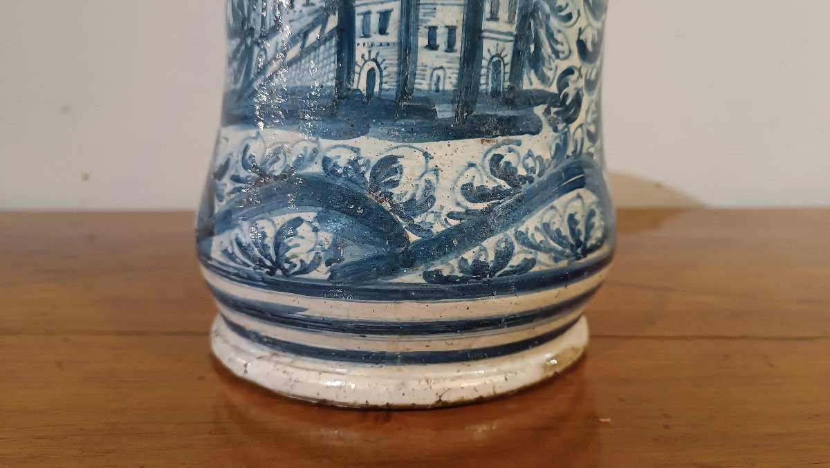 ALBARELLO IN MAIOLICA XVII SECOLO -photo-4