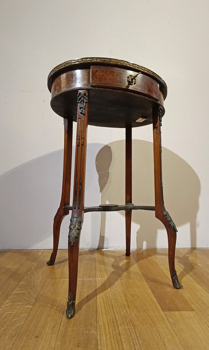 TAVOLINO INTARSIATO NAPOLEONE III META’ XIX SECOLO-photo-5