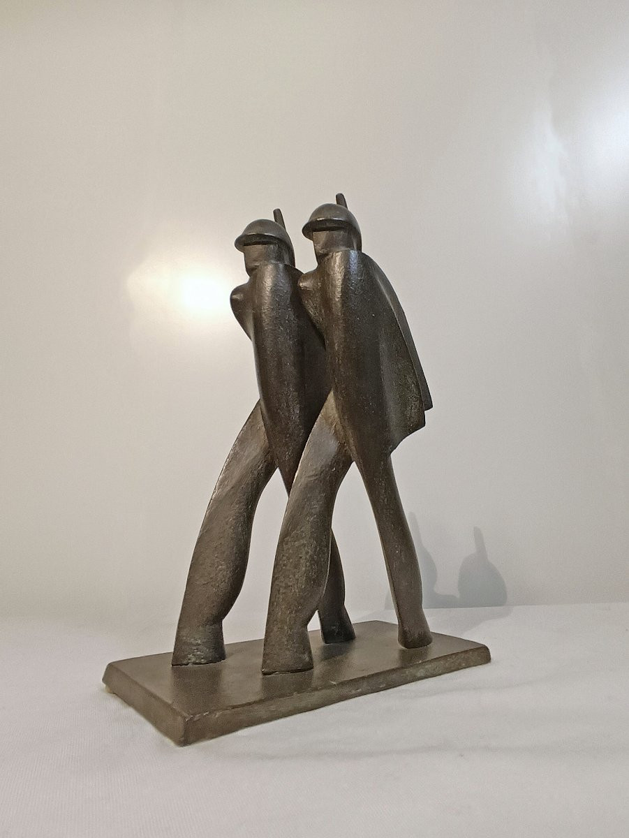 SCULTURA “SOLDATI IN MARCIA” DI BOSSO ANNI ‘30-photo-7
