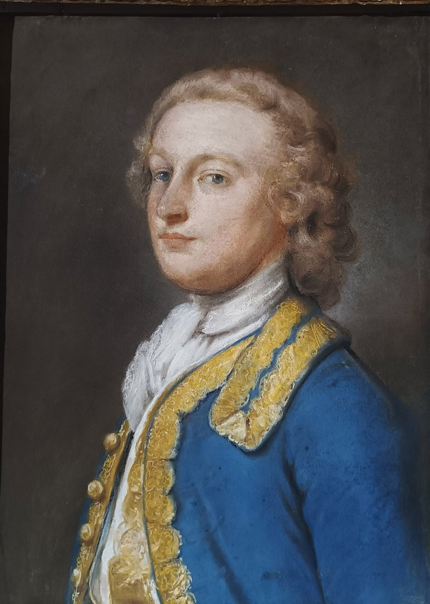 RITRATTO A PASTELLO DI GENTILUOMO FINE XVIII SECOLO -photo-2