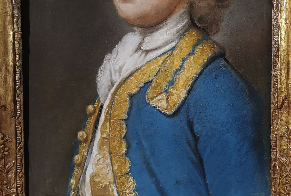 RITRATTO A PASTELLO DI GENTILUOMO FINE XVIII SECOLO -photo-1