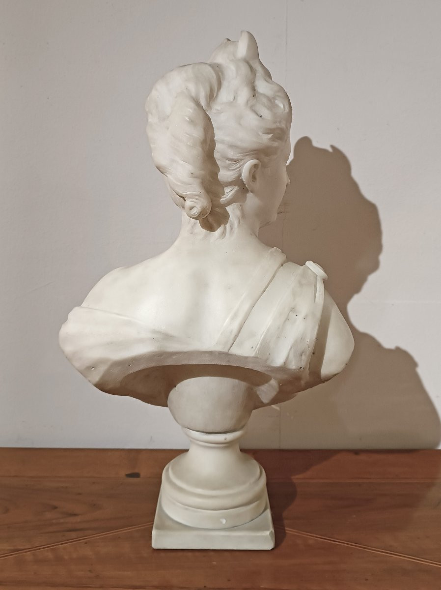 BUSTO IN MARMO DI DIANA CACCIATRICE PRIMA META’ XIX SECOLO-photo-4