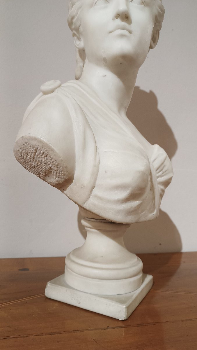 BUSTO IN MARMO DI DIANA CACCIATRICE PRIMA META’ XIX SECOLO-photo-6