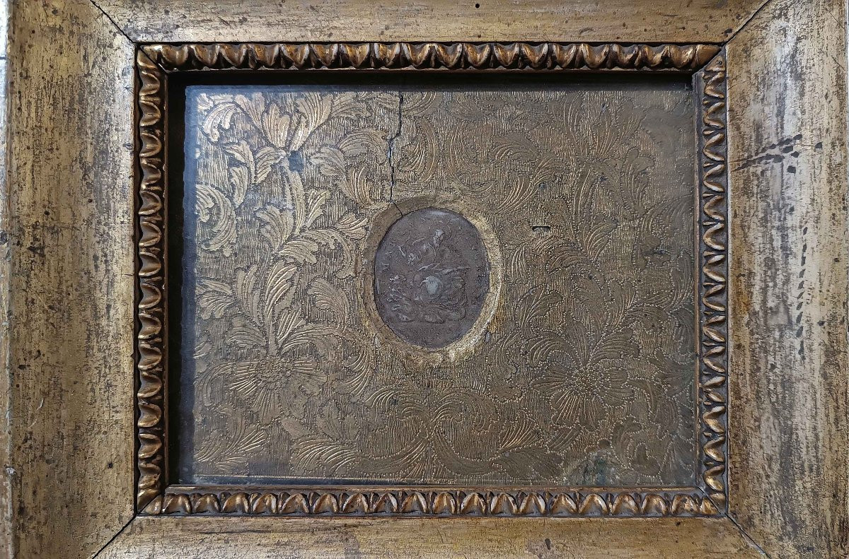 RELIQUIARIO CON CAMMEO IN CERA FINE XVII SECOLO-photo-2