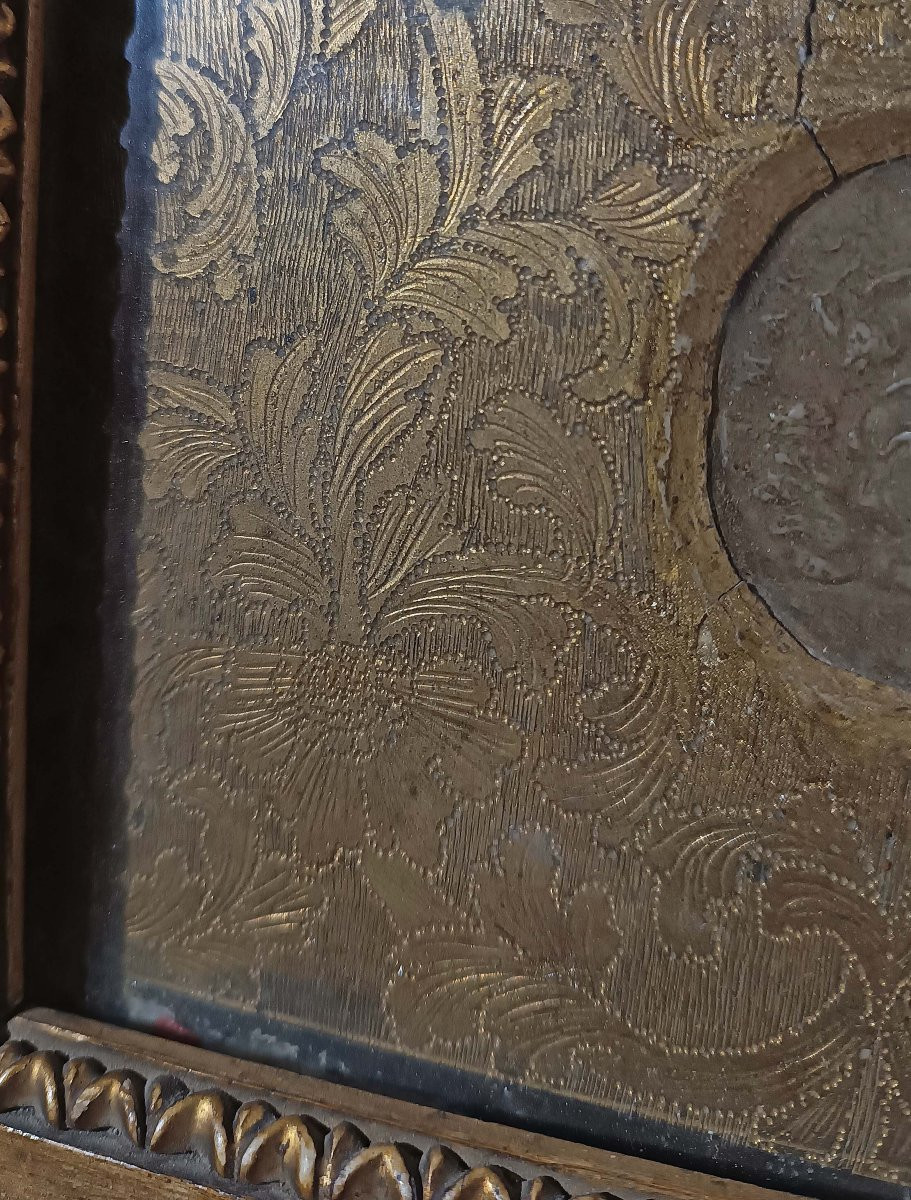 RELIQUIARIO CON CAMMEO IN CERA FINE XVII SECOLO-photo-1