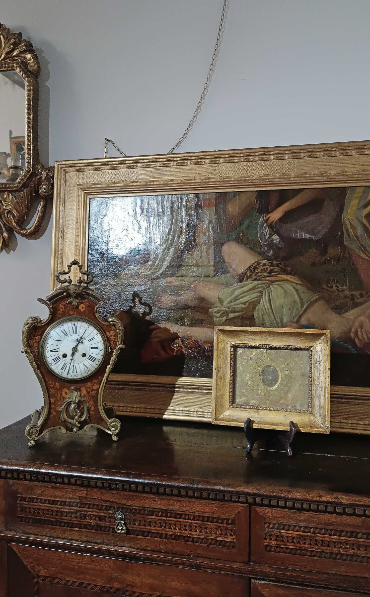 RELIQUIARIO CON CAMMEO IN CERA FINE XVII SECOLO-photo-6