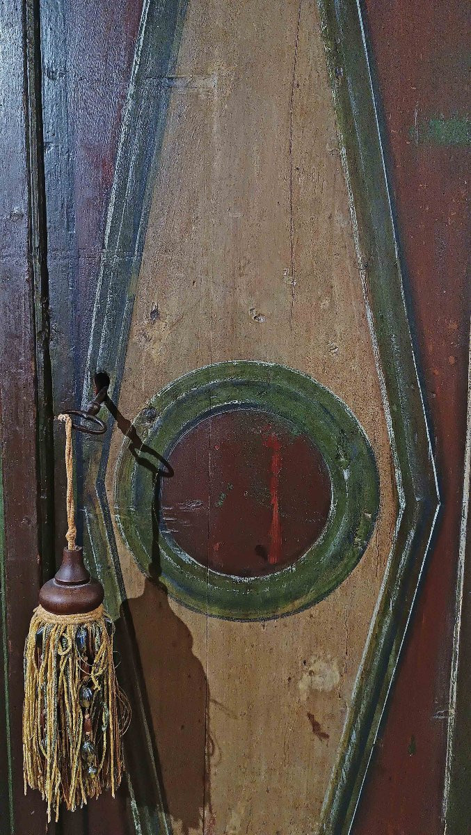 STIPO IN CASTAGNO DIPINTO INIZI XVIII SECOLO-photo-3