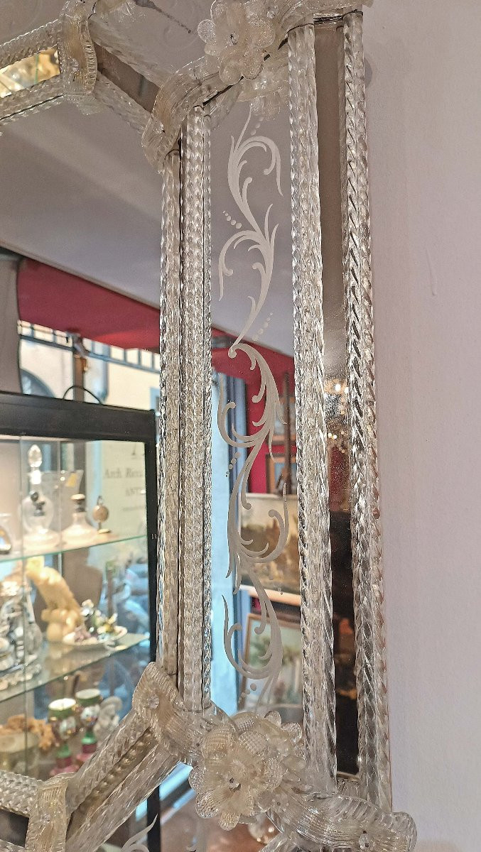 SPECCHIERA IN VETRO DI MURANO FINE XVIII SECOLO -photo-1