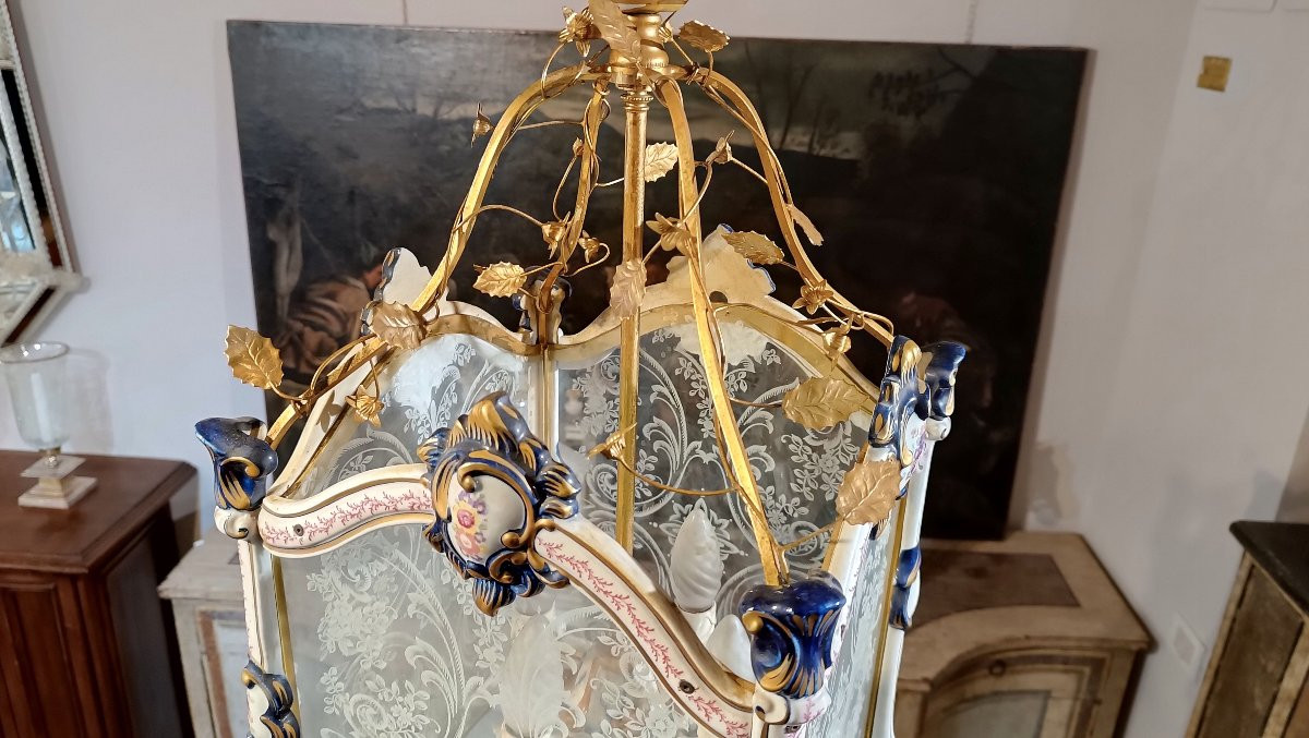 LANTERNA NAPOLEONE III META’ XIX SECOLO-photo-2