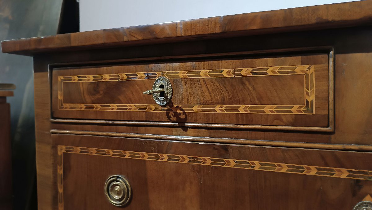 CASSETTONE IN PIUMA DI NOCE NEOCLASSICO SECONDA META’ XVIII SECOLO-photo-4