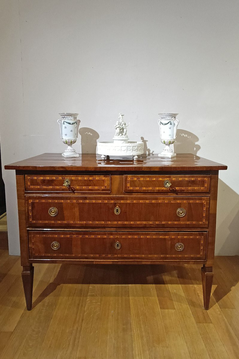 CASSETTONE IN PIUMA DI NOCE NEOCLASSICO SECONDA META’ XVIII SECOLO-photo-7