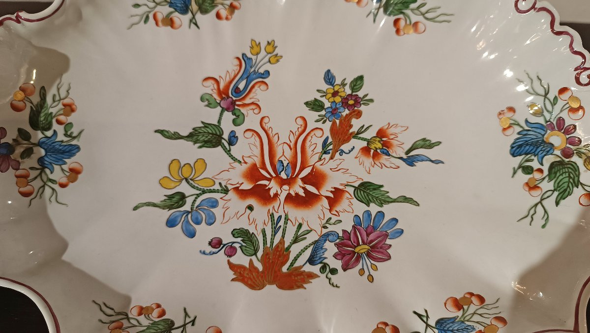 COPPIA DI VASSOI IN PORCELLANA GINORI SECONDA META’ XVIII SECOLO -photo-2