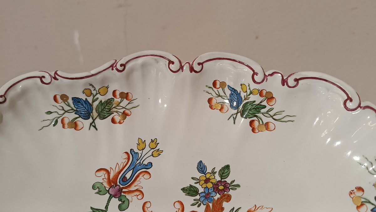 COPPIA DI VASSOI IN PORCELLANA GINORI SECONDA META’ XVIII SECOLO -photo-3