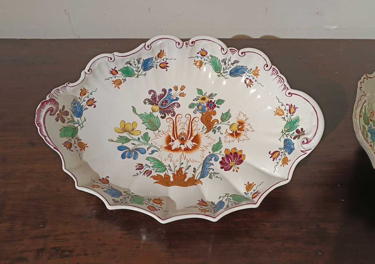 COPPIA DI VASSOI IN PORCELLANA GINORI SECONDA META’ XVIII SECOLO -photo-7