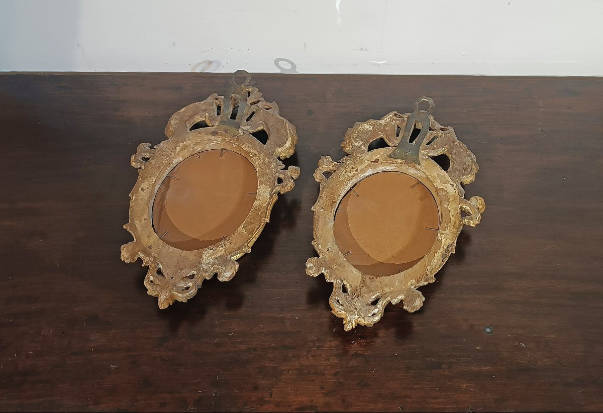 COPPIA DI PICCOLE SPECCHIERE LUIGI XV META’ XVIII SECOLO-photo-6