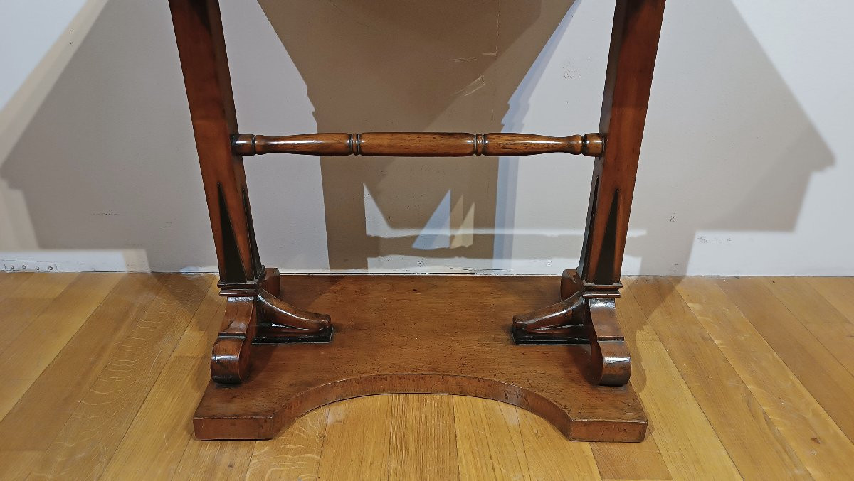 TAVOLINO IN CILIEGIO CON PIANO SCORREVOLE PRIMA META’ XIX SECOLO -photo-4