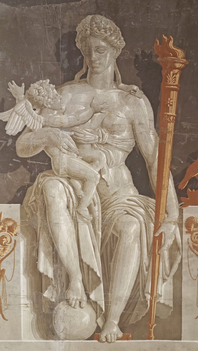 PAPIER PEINT NEOCLASSICO CON VENERE SECONDA META’ XVIII SECOLO -photo-4