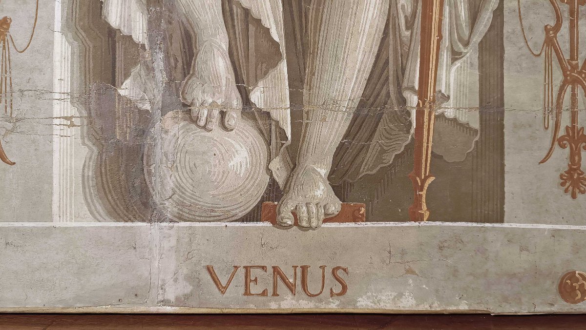 PAPIER PEINT NEOCLASSICO CON VENERE SECONDA META’ XVIII SECOLO -photo-2