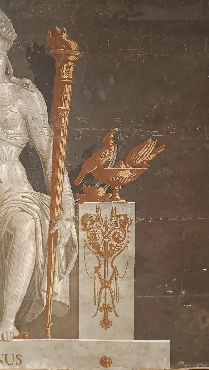 PAPIER PEINT NEOCLASSICO CON VENERE SECONDA META’ XVIII SECOLO -photo-4