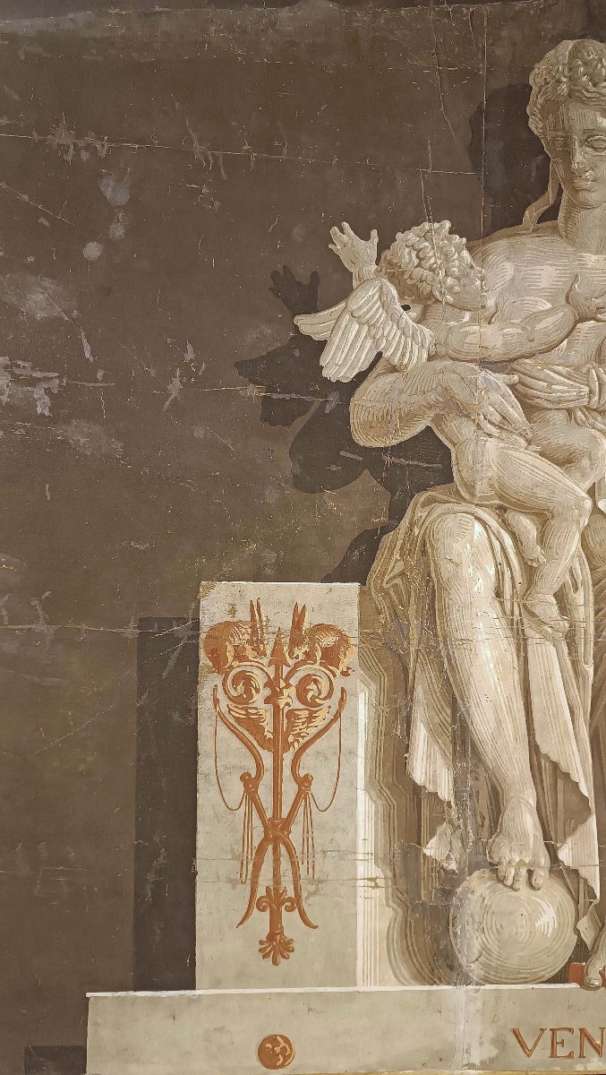 PAPIER PEINT NEOCLASSICO CON VENERE SECONDA META’ XVIII SECOLO -photo-5