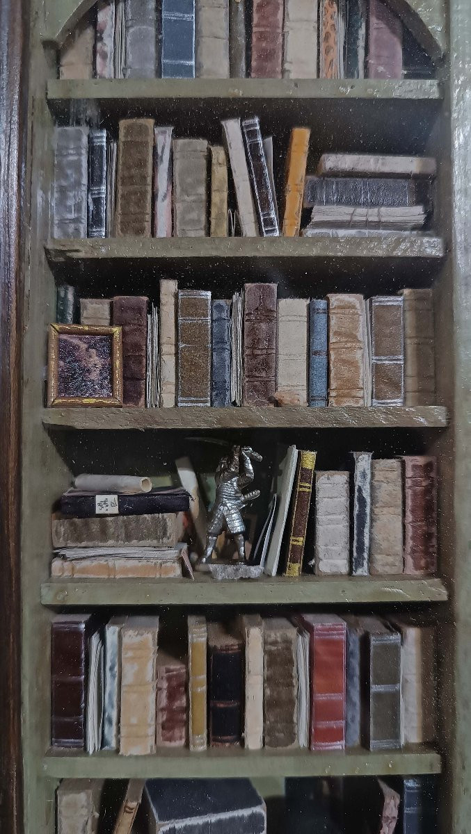 MINIATURA DI LIBRERIA FINE XIX SECOLO -photo-5