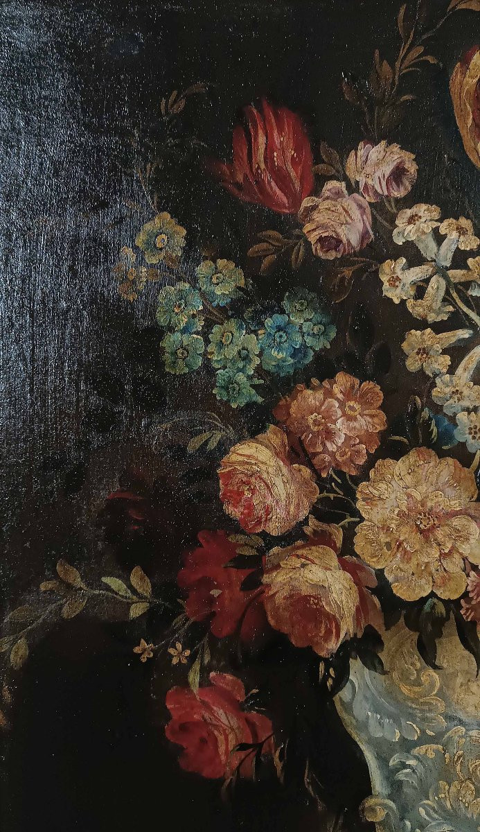 COPPIA DI DIPINTI CON NATURE MORTE FINE DEL XVII SECOLO-photo-1