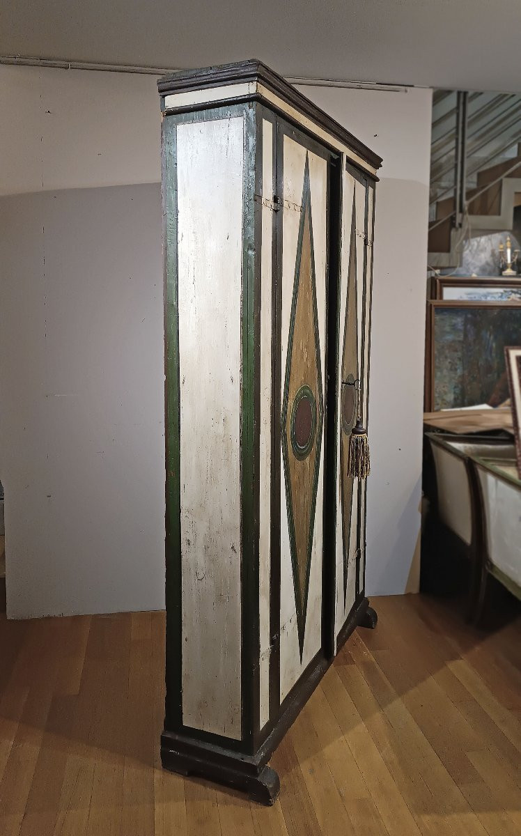 STIPO IN CASTAGNO DIPINTO INIZI XVIII SECOLO-photo-4