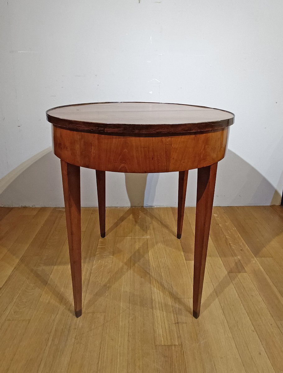 TAVOLINO ROTONDO IN CILIEGIO LUIGI XVI SECONDA META’ DEL XVIII SECOLO -photo-4