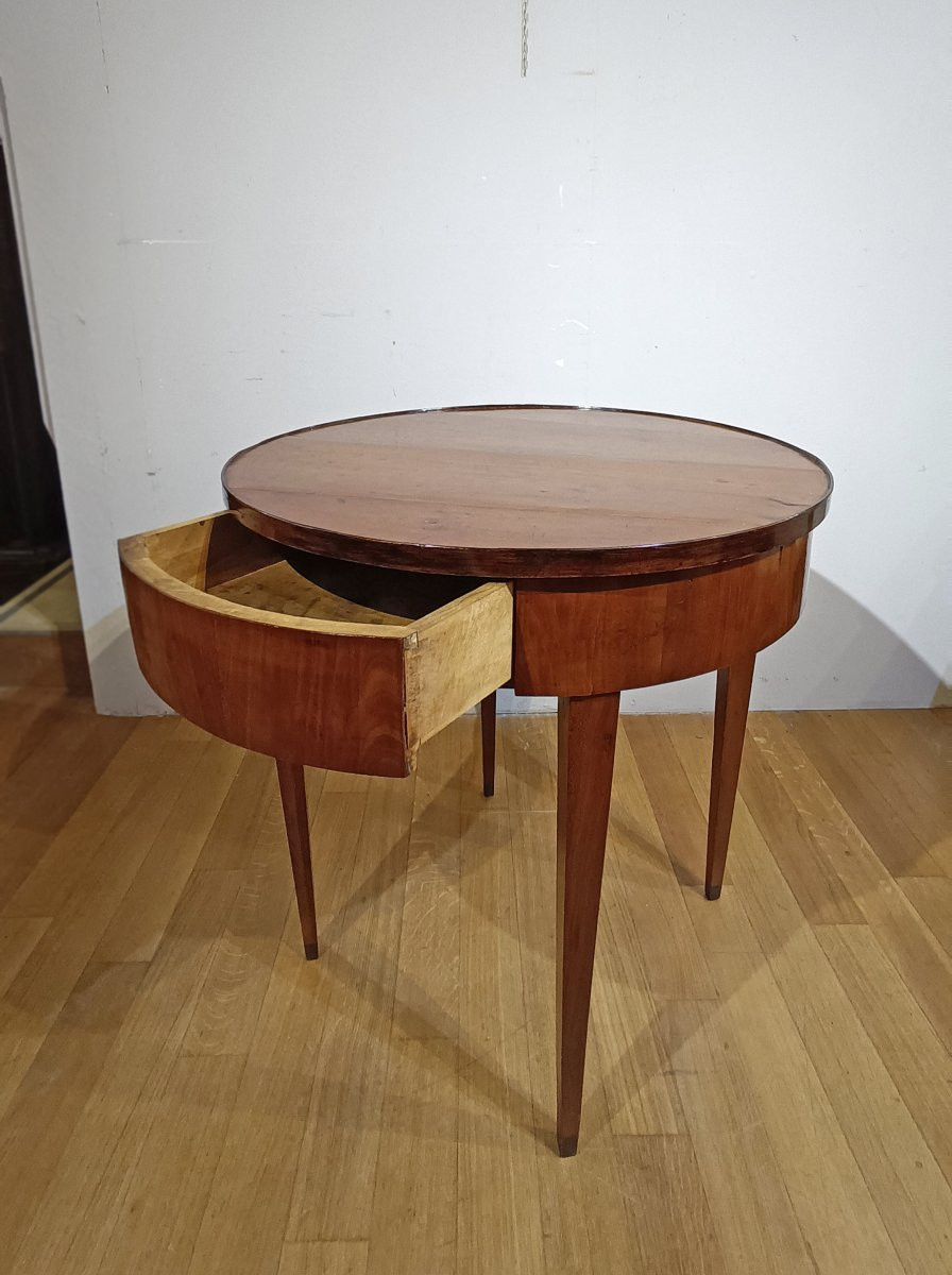 TAVOLINO ROTONDO IN CILIEGIO LUIGI XVI SECONDA META’ DEL XVIII SECOLO -photo-3