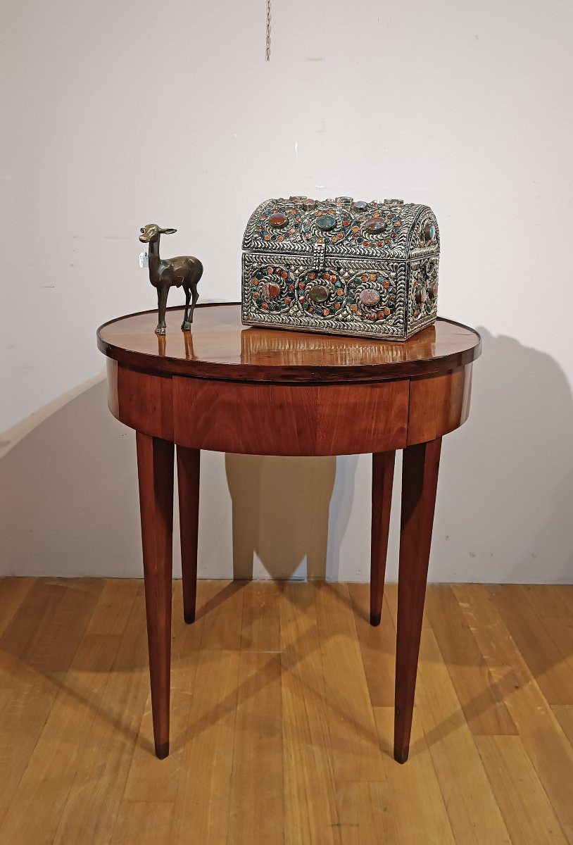 TAVOLINO ROTONDO IN CILIEGIO LUIGI XVI SECONDA META’ DEL XVIII SECOLO -photo-5