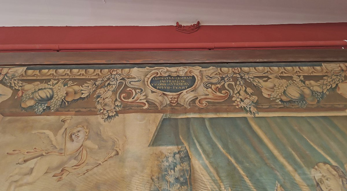 GRANDE DIPINTO CON ANTONIO E CLEOPATRA SECONDA META’ DEL XIX SECOLO -photo-4