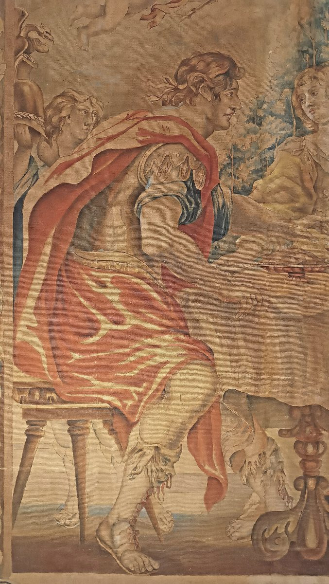 GRANDE DIPINTO CON ANTONIO E CLEOPATRA SECONDA META’ DEL XIX SECOLO -photo-1