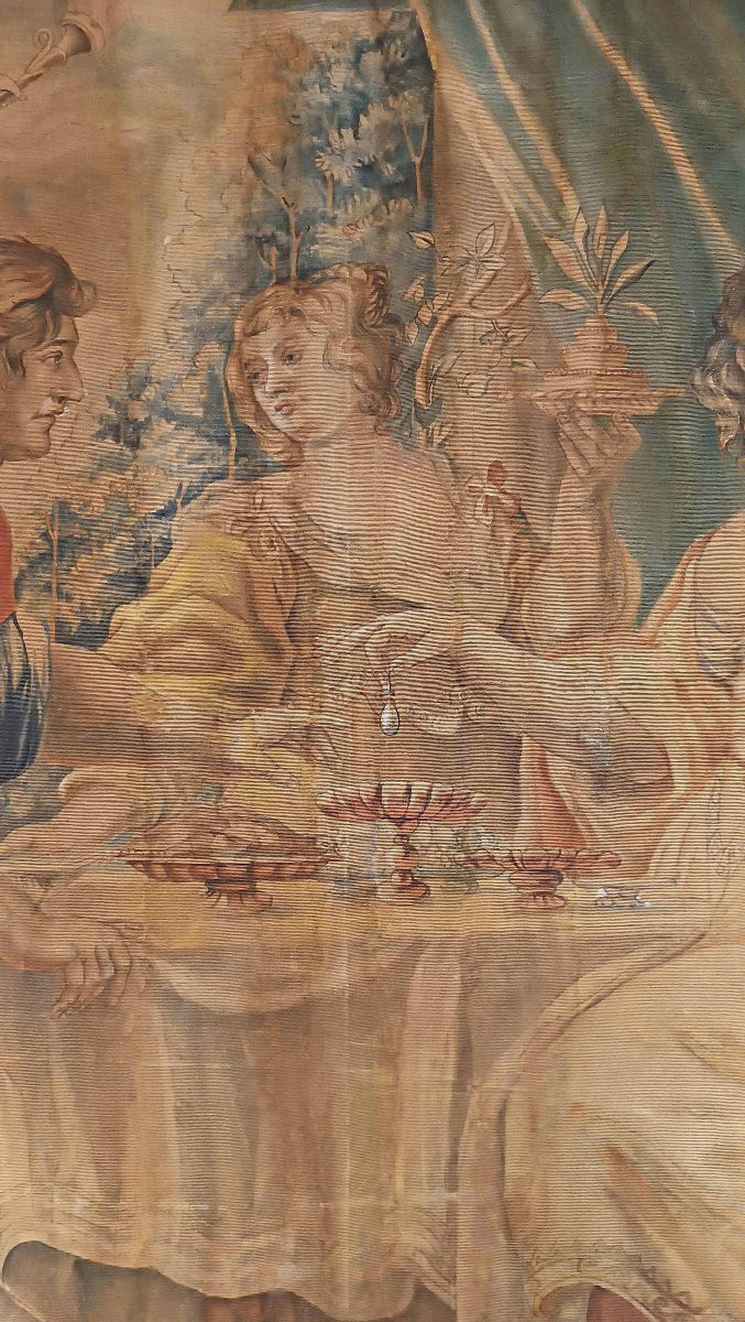 GRANDE DIPINTO CON ANTONIO E CLEOPATRA SECONDA META’ DEL XIX SECOLO -photo-2