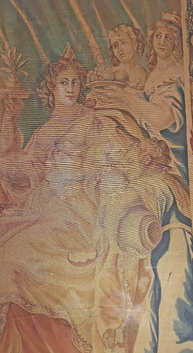 GRANDE DIPINTO CON ANTONIO E CLEOPATRA SECONDA META’ DEL XIX SECOLO -photo-3