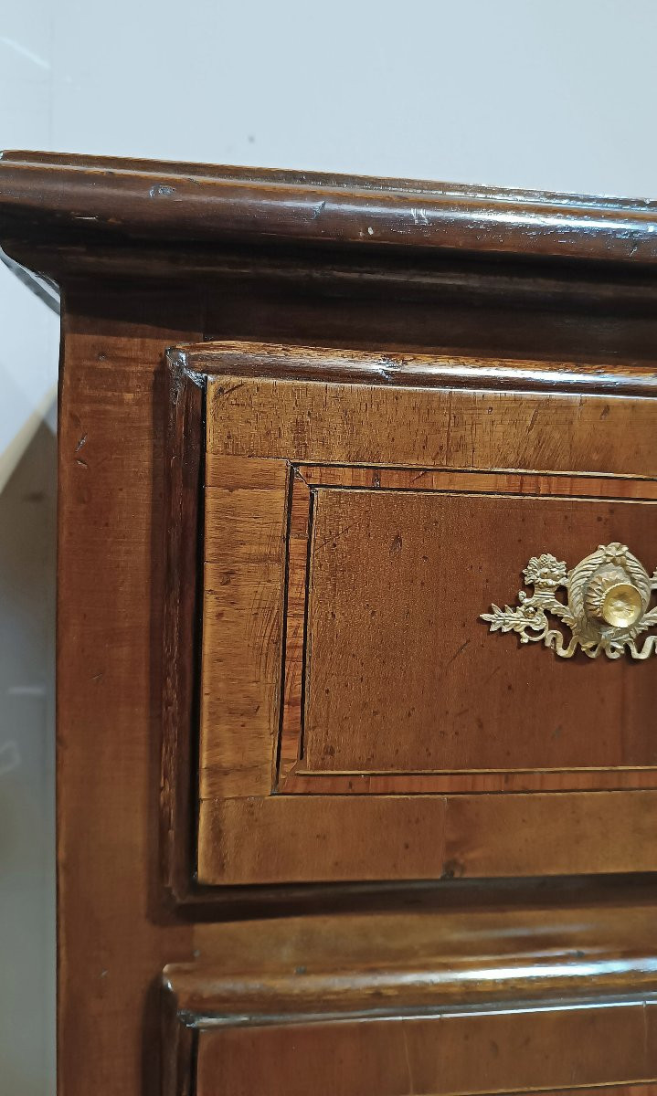 COPPIA DI COMODINI NEOCLASSICI IN NOCE E INTARSI SECONDA META’ XVIII SECOLO-photo-3