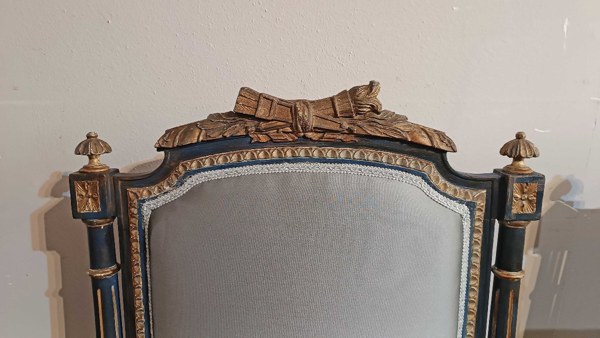 COPPIA DI POLTRONE NEOCLASSICHE FINE DEL XVIII SECOLO-photo-1