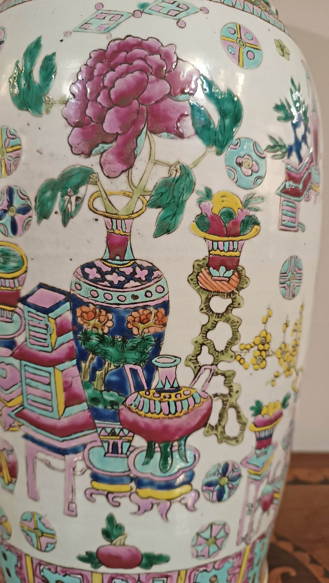 VASO IN PORCELLANA POLICROMA CINESE SECONDA META’ XVIII SECOLO -photo-3