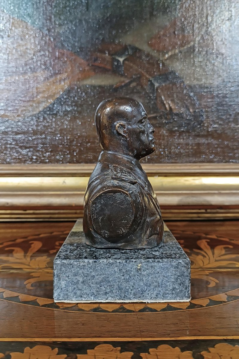 BUSTO IN BRONZO DI BENITO MUSSOLINI ANNI ‘30-photo-2