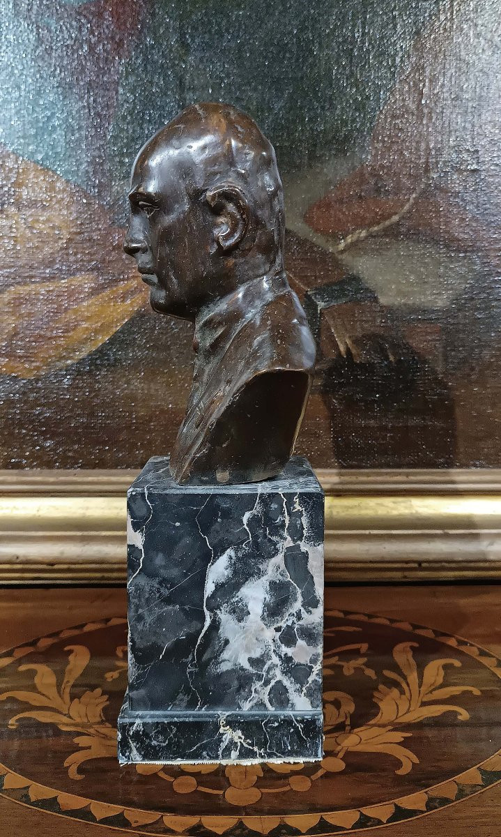 BUSTO IN BRONZO DI BENITO MUSSOLINI ANNI ‘30-photo-2