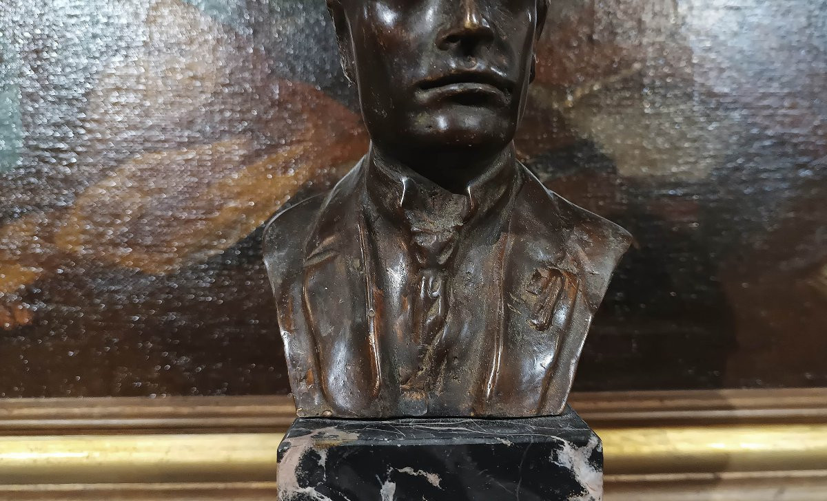 BUSTO IN BRONZO DI BENITO MUSSOLINI ANNI ‘30-photo-7