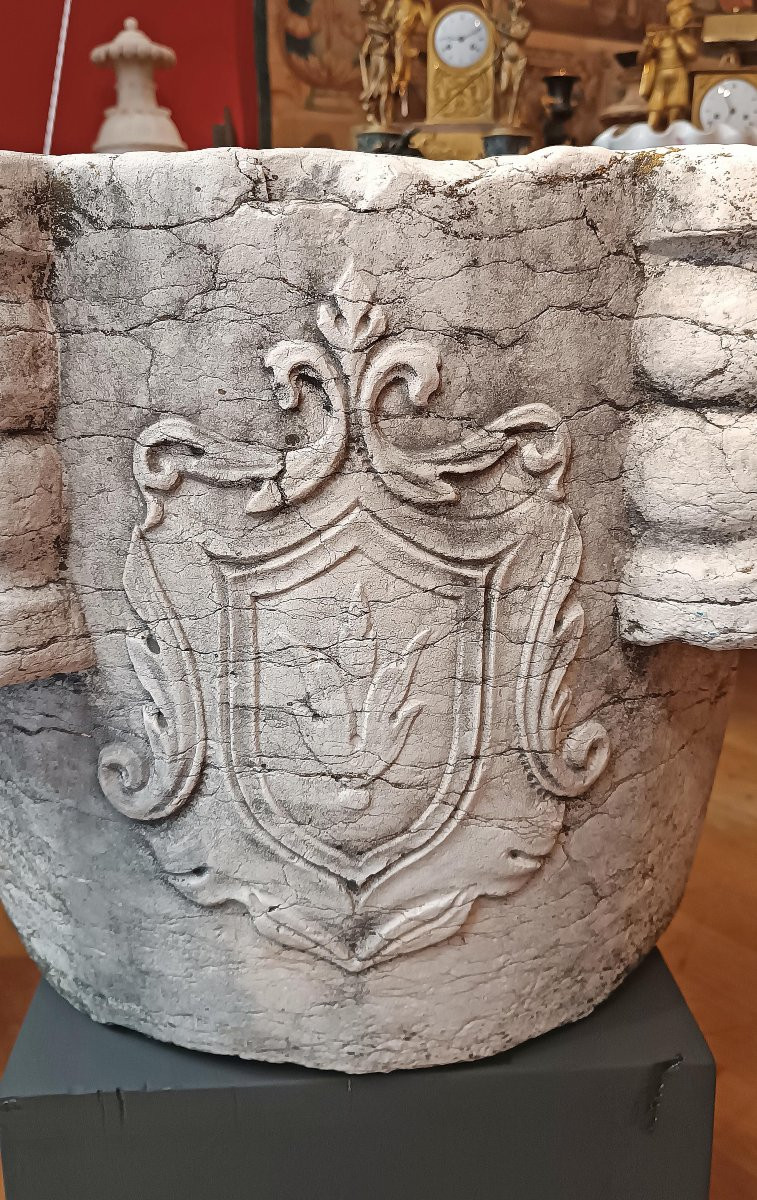 COPPIA DI MORTAI IN MARMO PRIMA META’ XVII SECOLO -photo-3