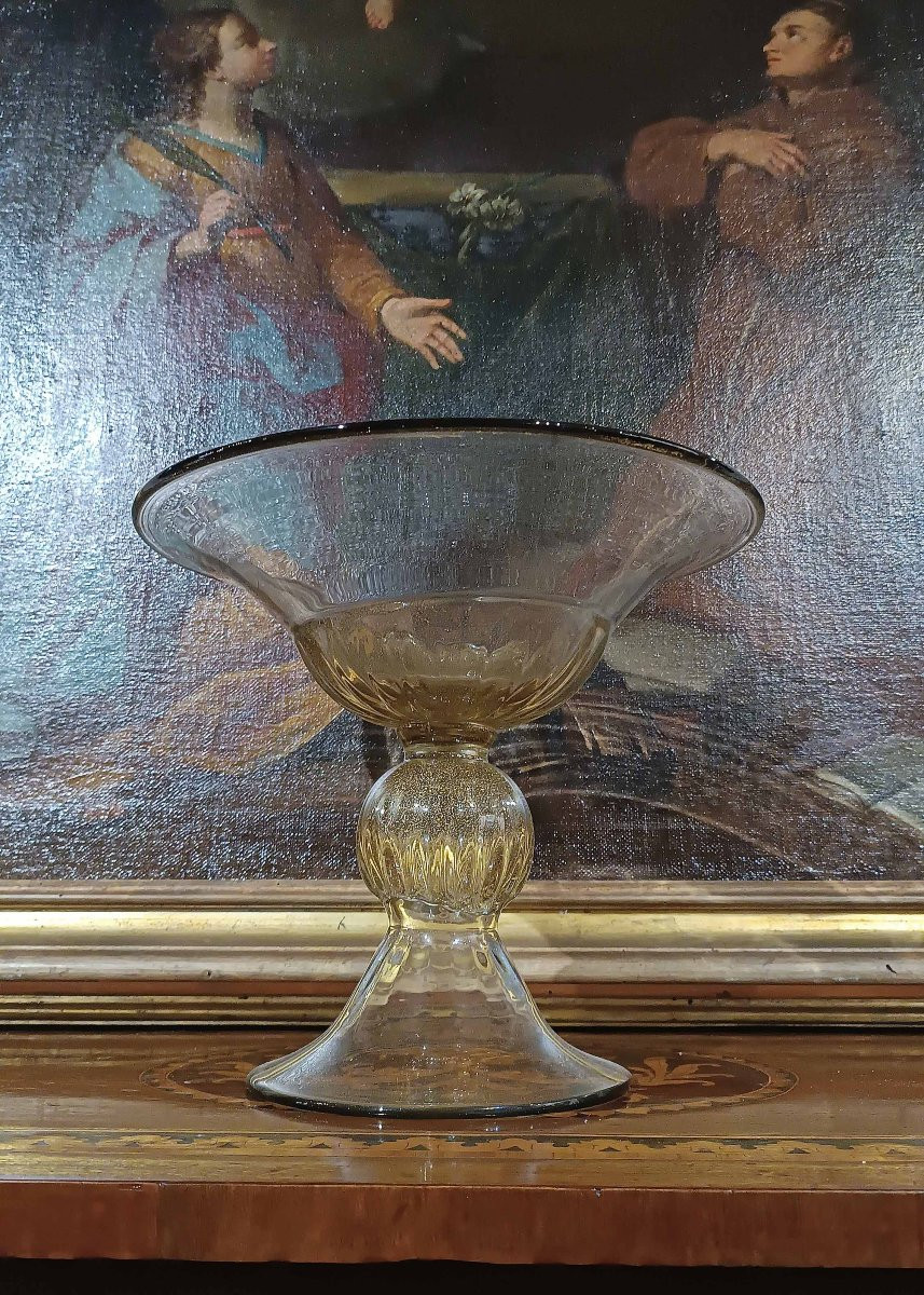 COPPA IN VETRO DI MURANO PRIMI DEL XVIII SECOLO -photo-2