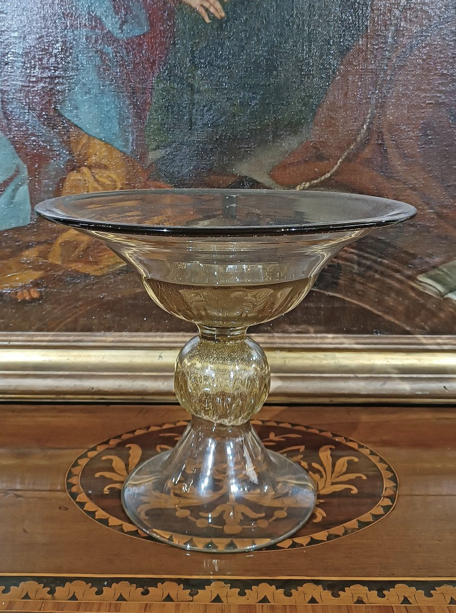 COPPA IN VETRO DI MURANO PRIMI DEL XVIII SECOLO -photo-5