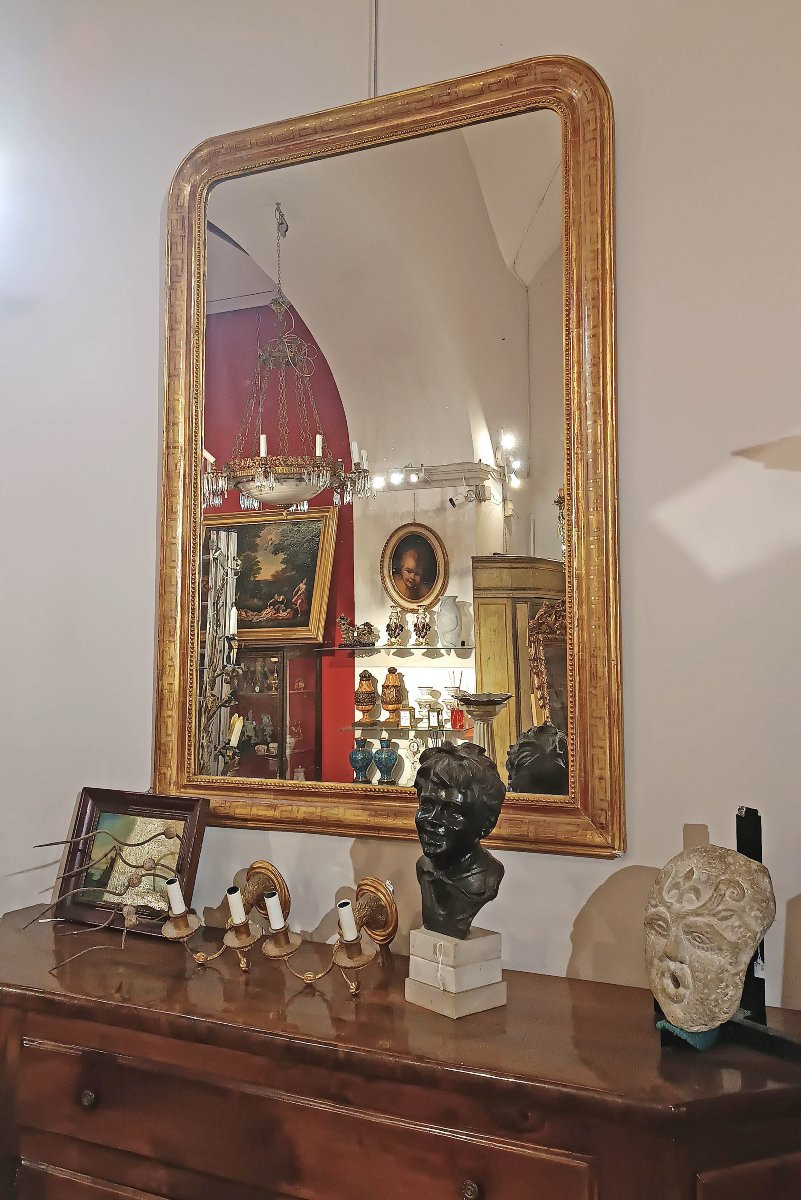 GRANDE SPECCHIERA DORATA LUIGI FILIPPO PRIMA META’ XIX SECOLO -photo-6
