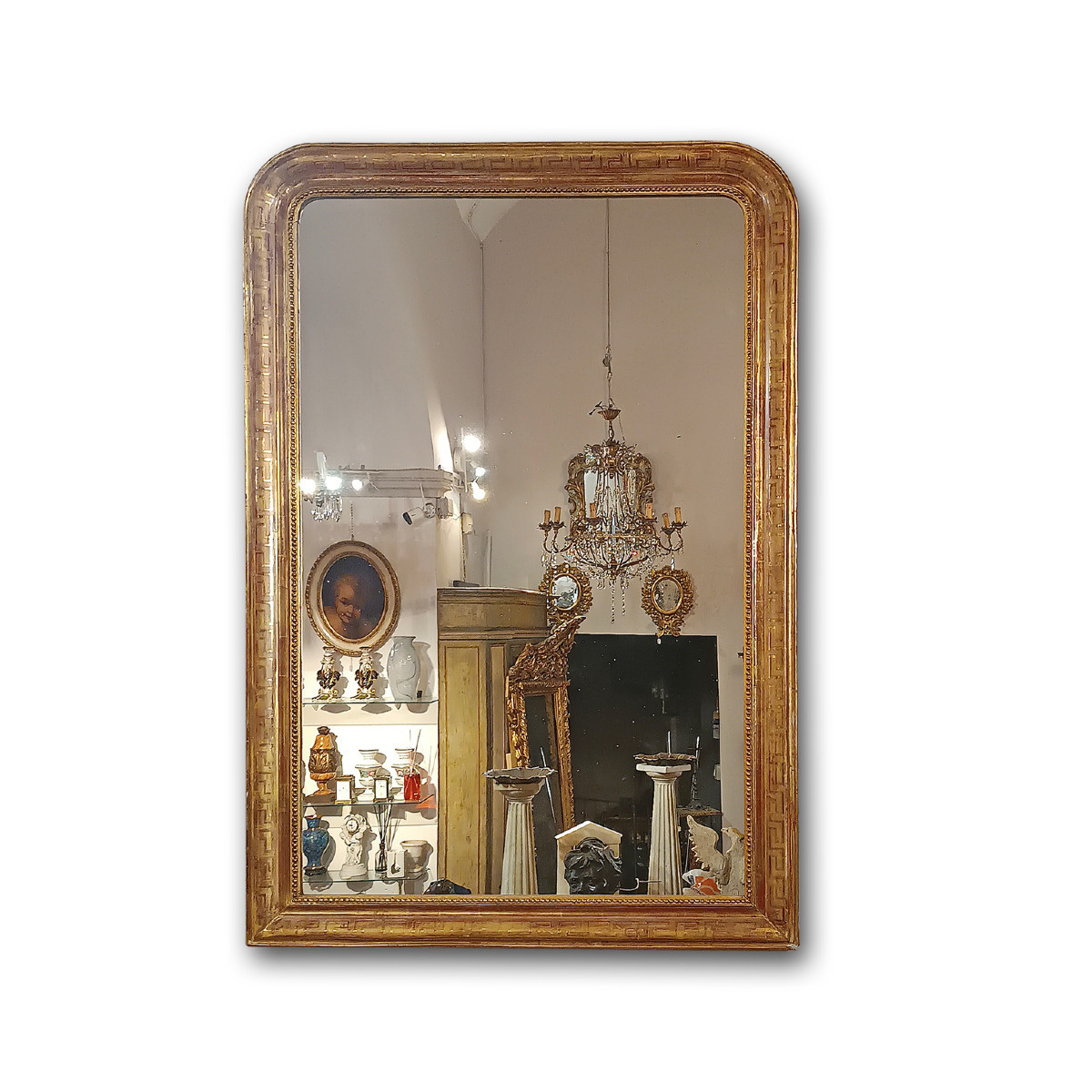 GRANDE SPECCHIERA DORATA LUIGI FILIPPO PRIMA META’ XIX SECOLO 