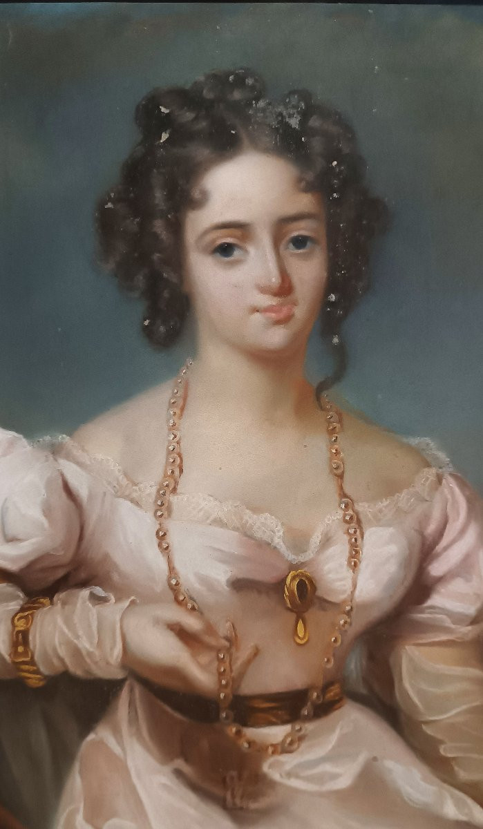 RITRATTO PASTELLO FANCIULLA SECONDA META’ XVIII SECOLO-photo-4