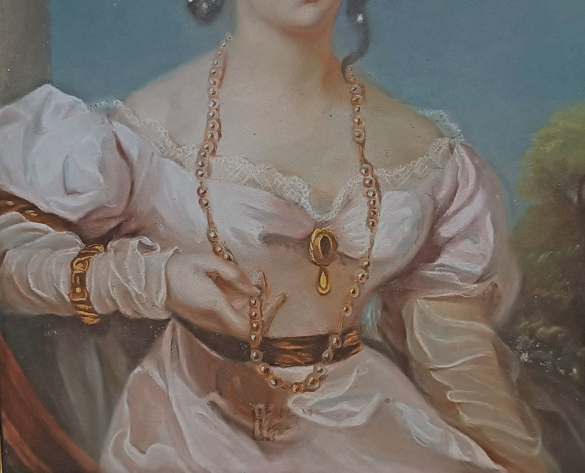 RITRATTO PASTELLO FANCIULLA SECONDA META’ XVIII SECOLO-photo-3