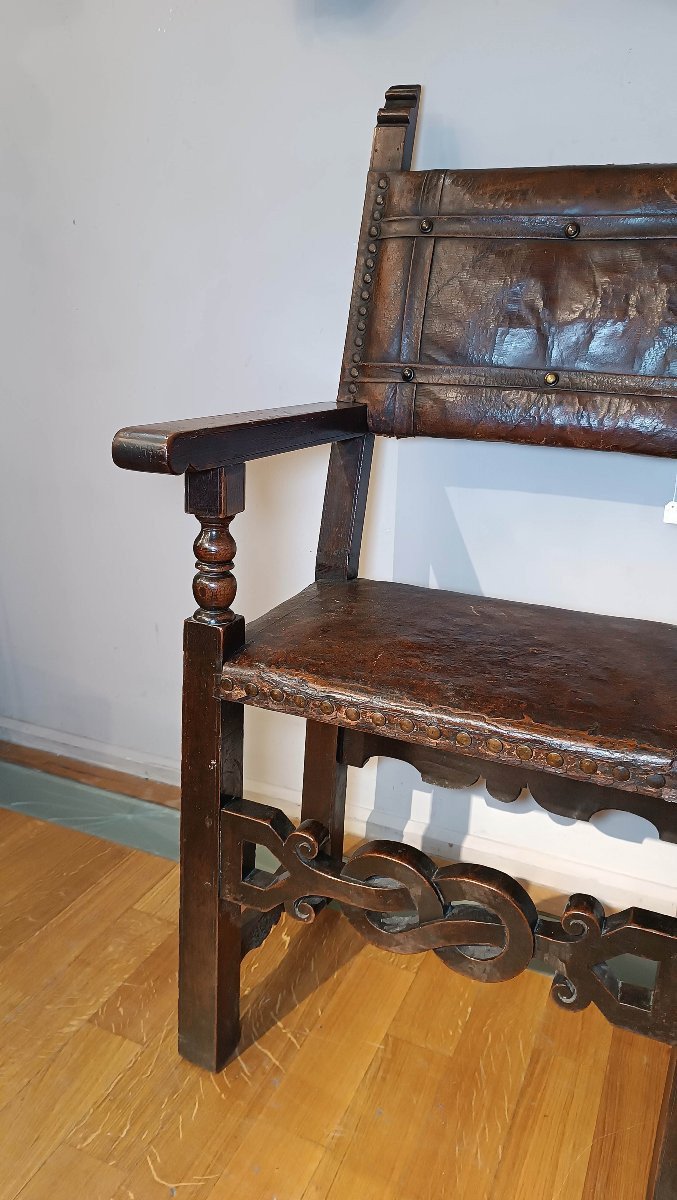 POLTRONA RINASCIMENTALE TOSCANA XVI SECOLO-photo-4